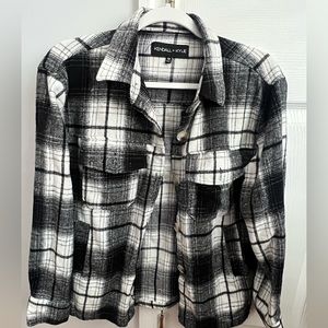Kendall & Kylie flannel shacket
